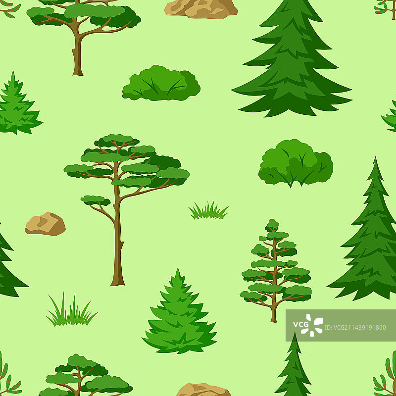 春夏森林图案背景图片素材