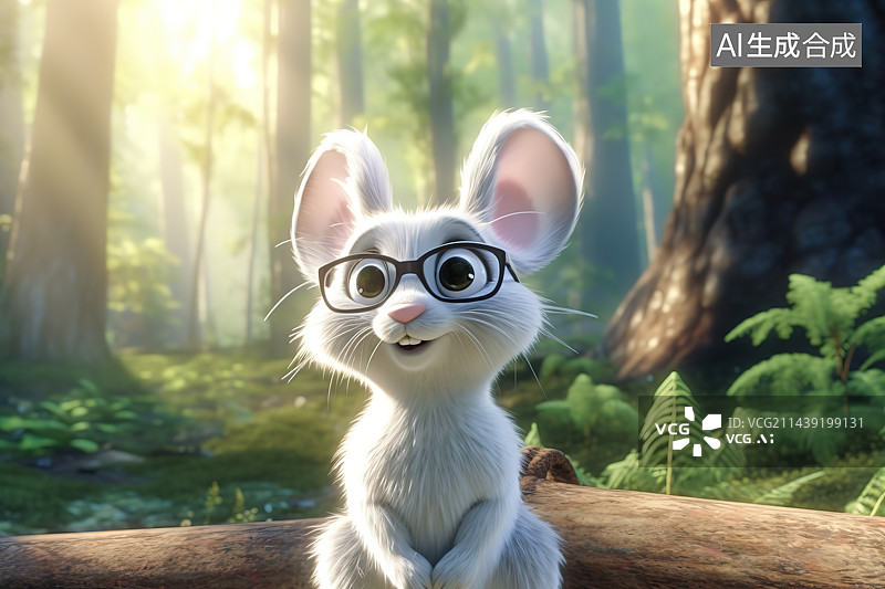 【AI数字艺术】树林里的贵宾犬图片素材