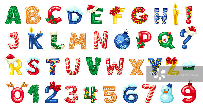 圣诞字体合集图片素材