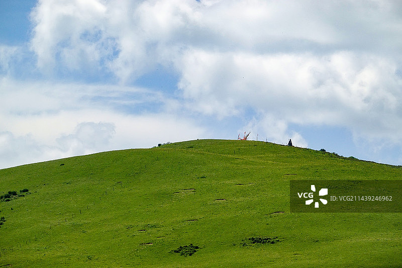 夏天四川阿坝金川云顶花海美景图片素材