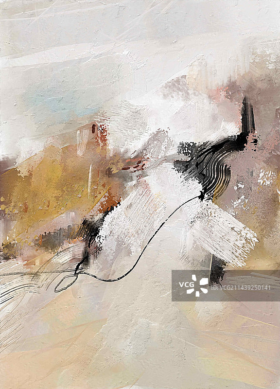 抽象色块装饰画图片素材