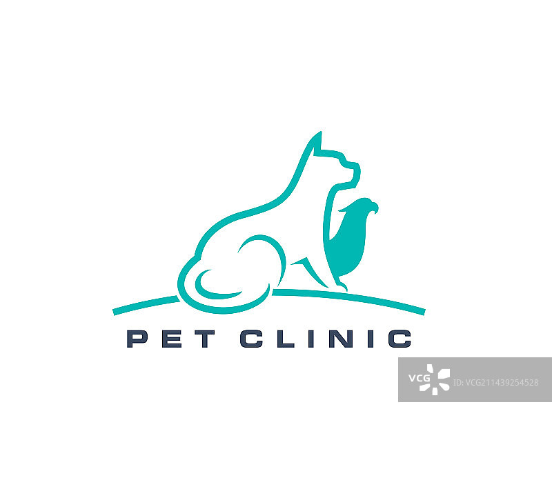 宠物诊所标志，兽医帮助图标图片素材