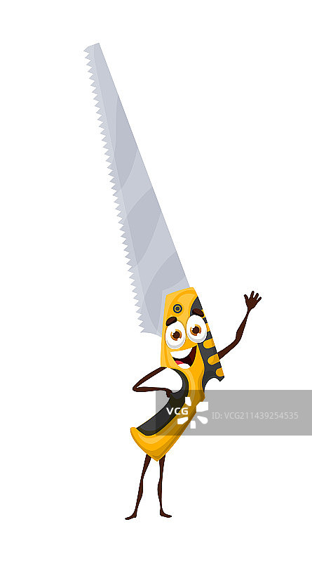 卡通窄锯工具木工用品图片素材