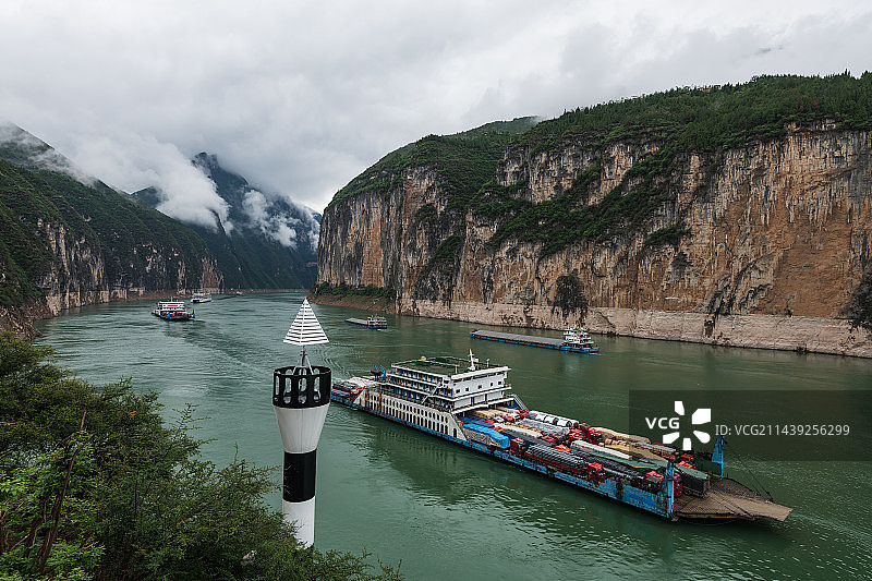 瞿塘峡风光图片素材