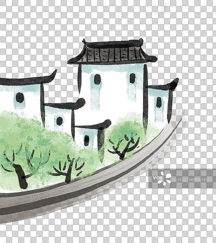 江南水乡元素图片素材