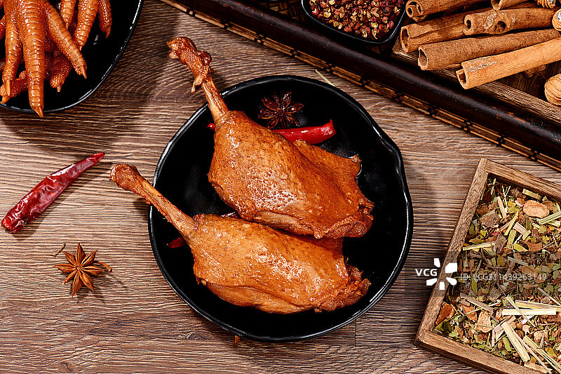 诱人的卤鸭腿图片素材