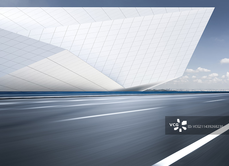 剧院建筑道路图片素材