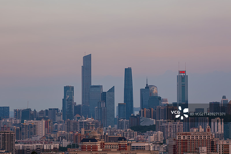 城市天际线日落夜景图片素材