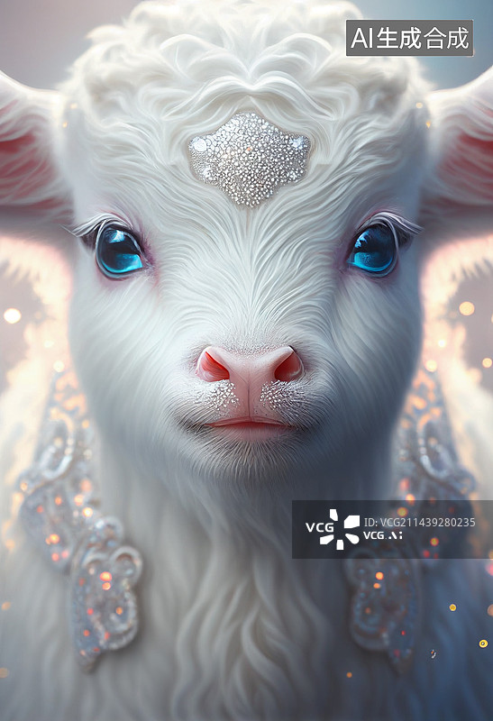 【AI数字艺术】AI生成的插图羊图片素材