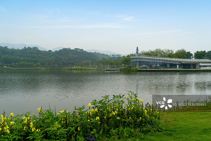 重庆两江新区明月湖图片素材