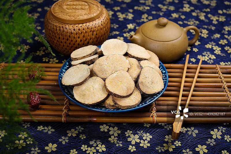 传统中医中草药材泽泻图片素材