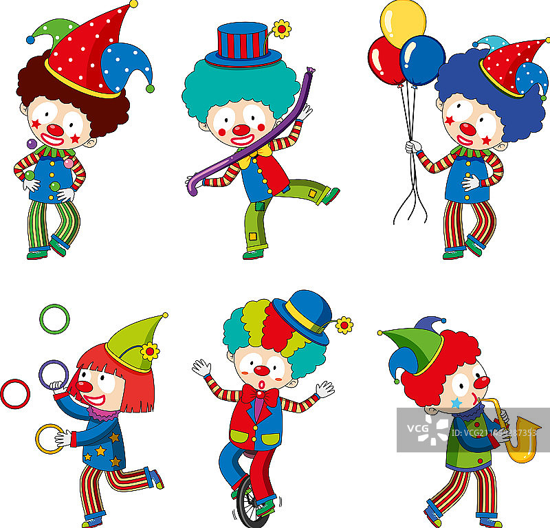 滑稽小丑合集图片素材