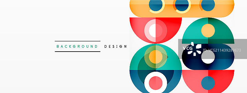 简单的圆圈和圆形元素图案图片素材