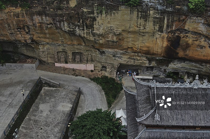 自贡荣县龙洞石刻图片素材