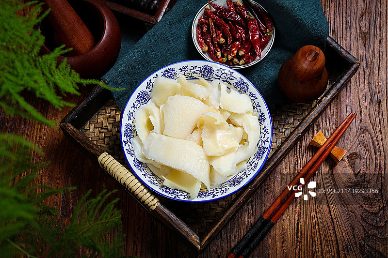 香脆美味特色食材黄喉片图片素材