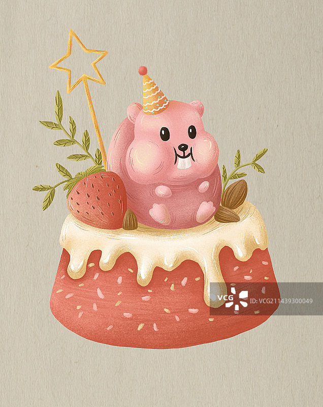 松鼠蛋糕图片素材