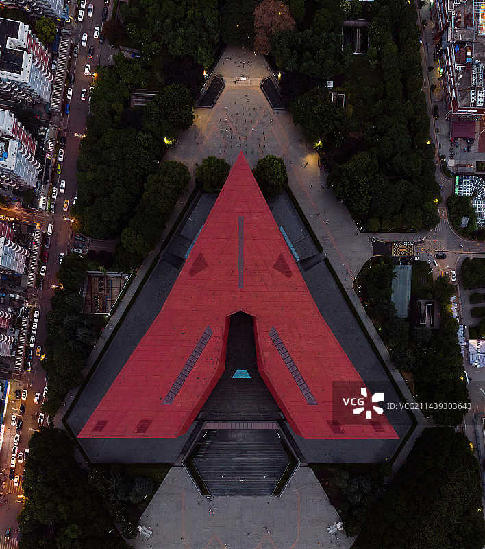 俯拍辛亥革命博物馆图片素材