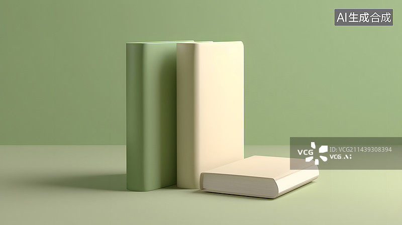 【AI数字艺术】3D书籍笔记本元素图片素材