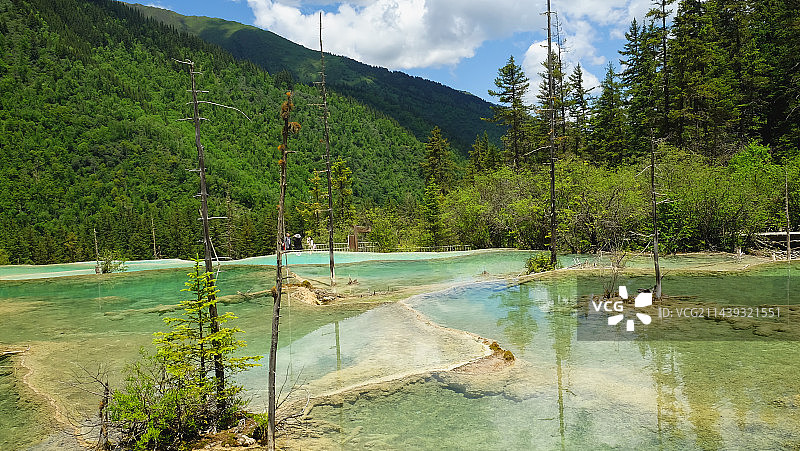 神仙池的美景图片素材