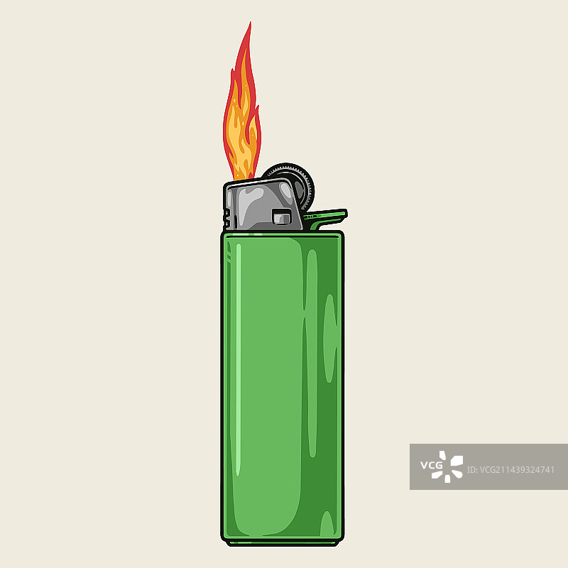 打火机彩色徽章图片素材