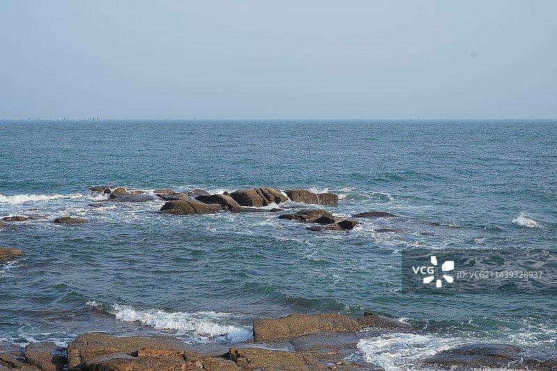 海浪 海滩 礁石 自然风光图片素材
