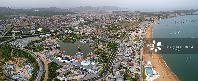 大连金石滩发现王国航拍图片素材