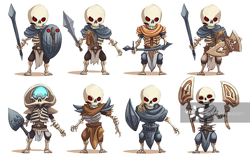 UI战士骷髅素材图片素材