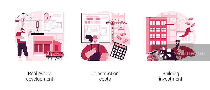 建筑项目管理抽象概念图片素材