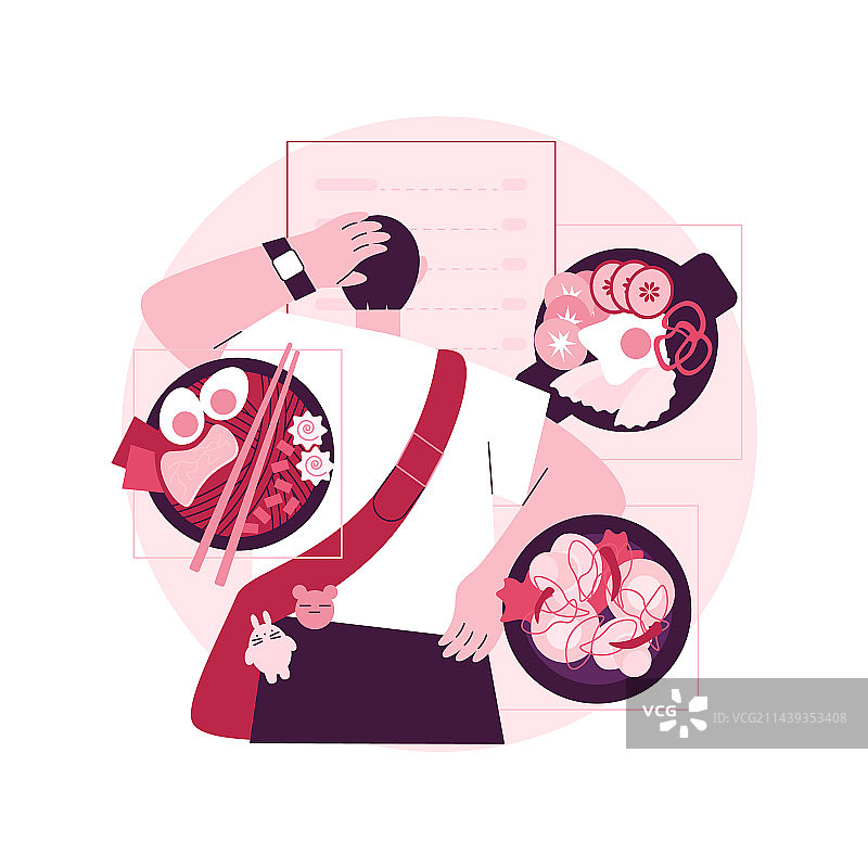 韩国料理抽象概念图片素材