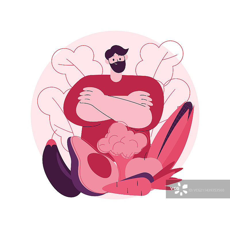 素食主义抽象概念图片素材