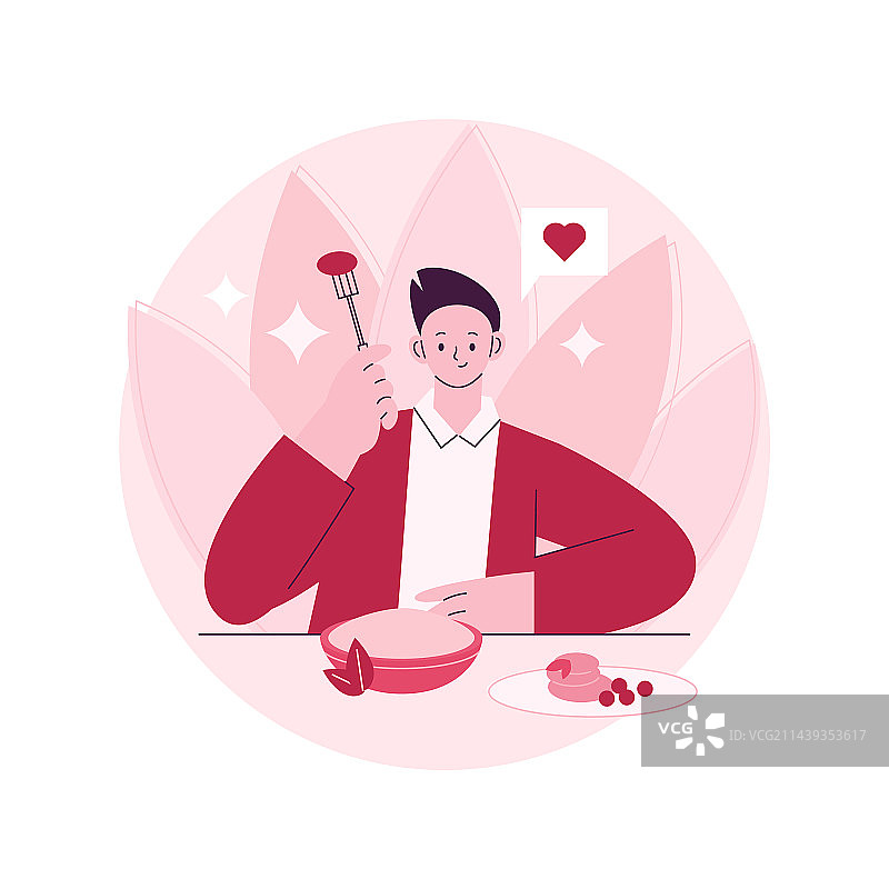 阿育吠陀饮食抽象概念图片素材