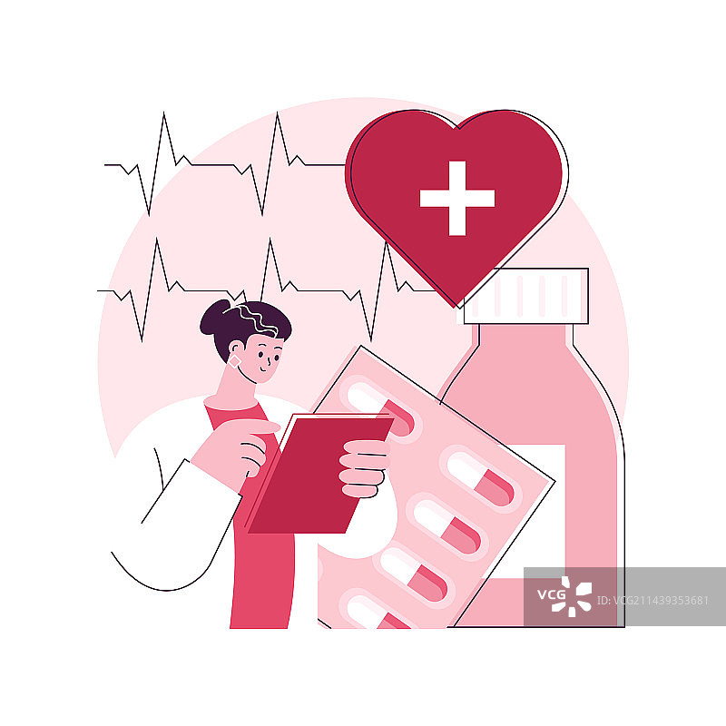 心脏疾病治疗抽象概念图片素材