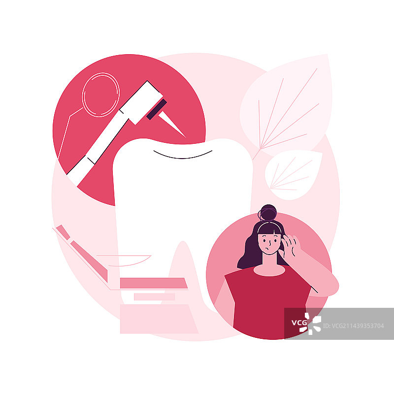牙科治疗抽象概念图片素材
