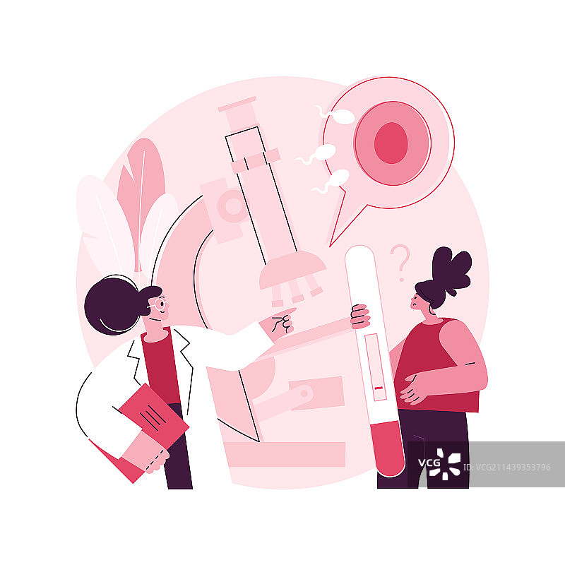 不孕不育诊断抽象概念图片素材