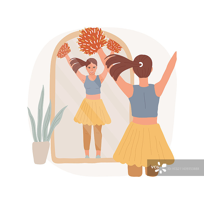 在家练习的卡通人物图片素材