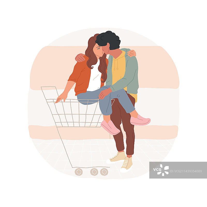 初吻卡通图片素材