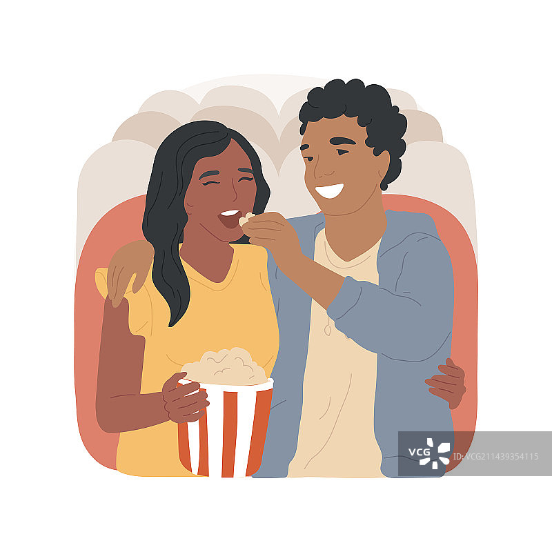 电影院卡通场景图片素材