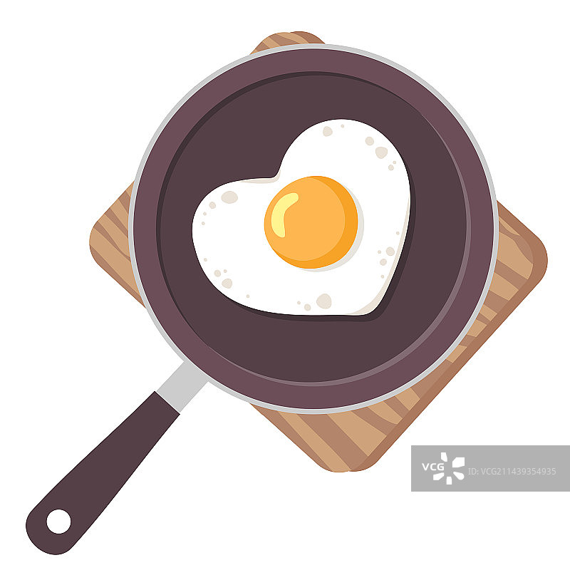 爱心煎蛋卷图片素材