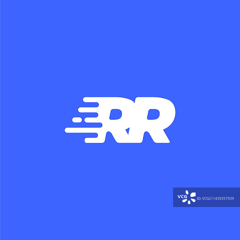 字母RR快速技术现代标志设计图片素材