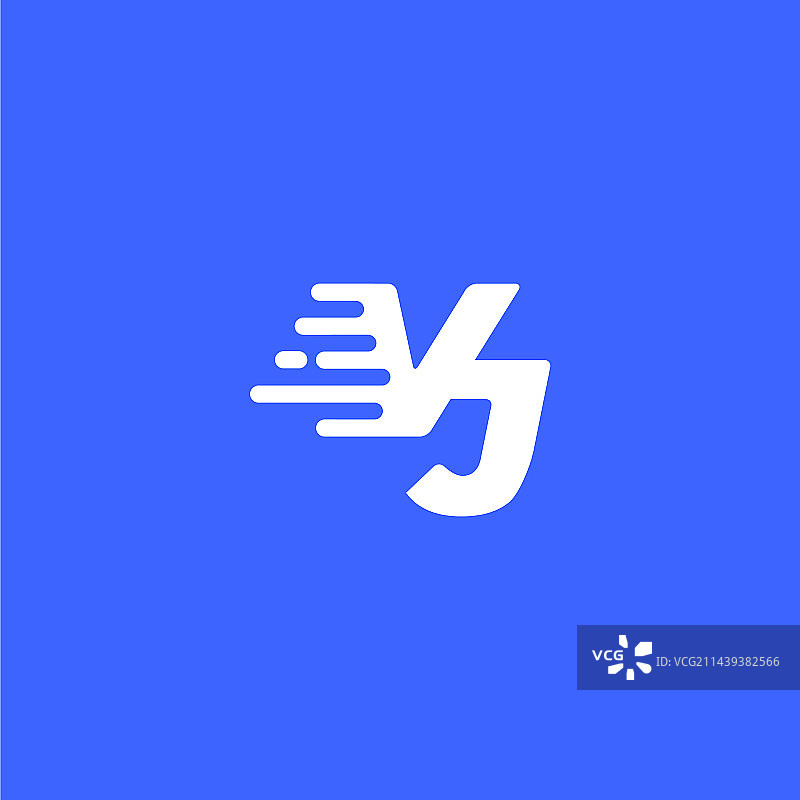 VJ字母快速技术现代Logo设计图片素材