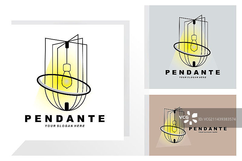 家居装饰吊灯Logo家居家具图片素材