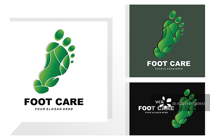 足部护理Logo设计，健康女性足疗沙龙图片素材