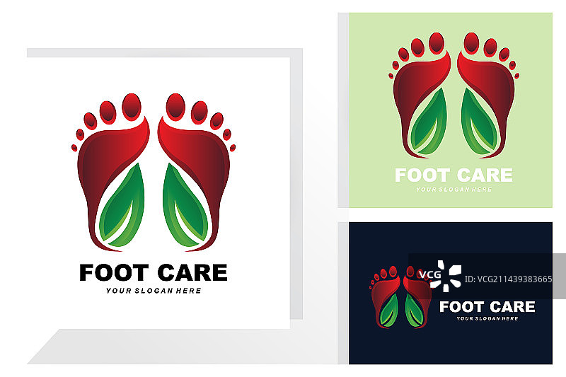 足部护理Logo设计，健康女性足疗沙龙图片素材