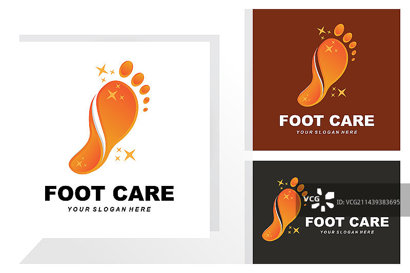 足部护理Logo设计，健康女性足疗沙龙图片素材