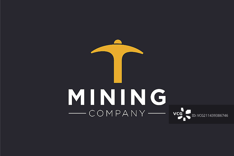 字母I采矿标志图标设计模板图片素材