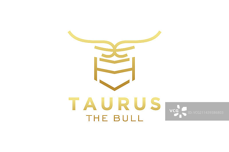 字母H公牛logo图片素材