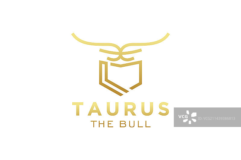 L字母logo公牛头像标志图片素材