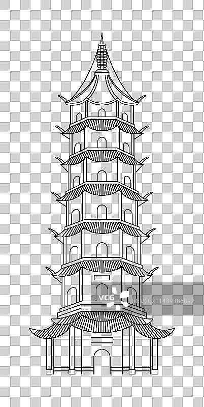 无锡建筑地标妙光塔图片素材