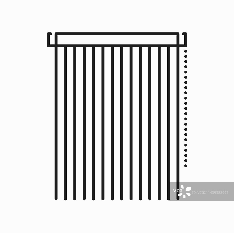 竹制竖版百叶窗帘图片素材