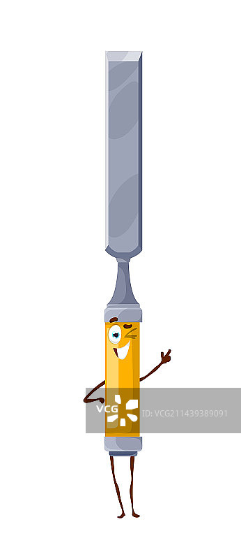 卡通凿子工具工作形象图片素材